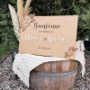Panneau de bienvenue personnalisé | Produit | Laser Spark | Objets de décoration et accessoires en gravure laser | Décoration pour votre intérieur et tous vos événements, idées cadeaux, accessoires originaux