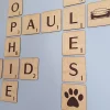 Lettres de Scrabble géantes à accrocher | Produit | Laser Spark | Objets de décoration et accessoires en gravure laser | Décoration pour votre intérieur et tous vos événements, idées cadeaux, accessoires originaux