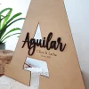 Livre d'or alternatif initiale du nom de famille | Produit | Laser Spark | Objets de décoration et accessoires en gravure laser | Décoration pour votre intérieur et tous vos événements, idées cadeaux, accessoires originaux