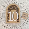 Numéro de table en bois à poser motifs feuillages ajourés | Produit | Laser Spark | Objets de décoration et accessoires en gravure laser | Décoration pour votre intérieur et tous vos événements, idées cadeaux, accessoires originaux