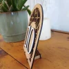 Numéro de table en bois à poser motifs feuillages ajourés | Produit | Laser Spark | Objets de décoration et accessoires en gravure laser | Décoration pour votre intérieur et tous vos événements, idées cadeaux, accessoires originaux