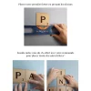 Lettres de Scrabble géantes à accrocher | Produit | Laser Spark | Objets de décoration et accessoires en gravure laser | Décoration pour votre intérieur et tous vos événements, idées cadeaux, accessoires originaux