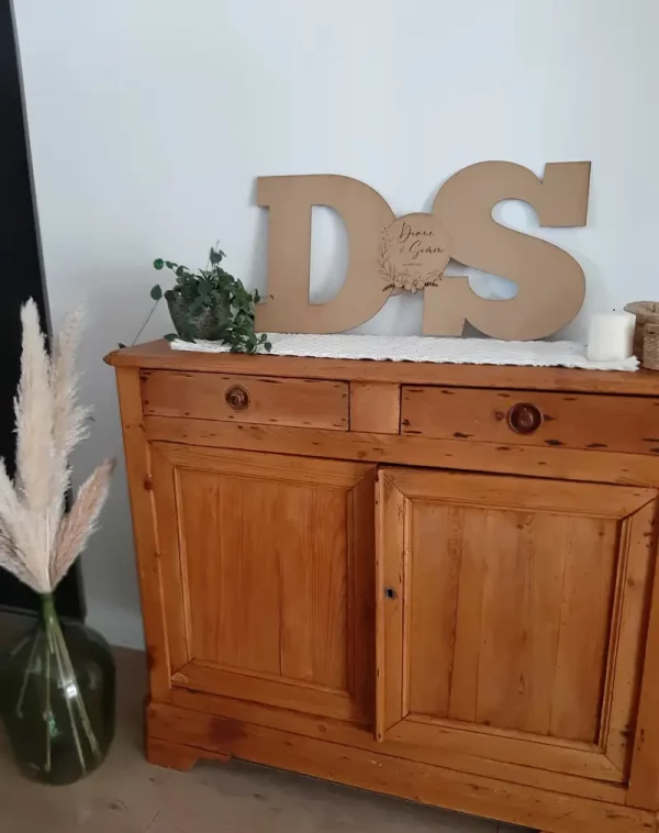 Livre d'or alternatif XXL initiales des mariés | Produit | Laser Spark | Objets de décoration et accessoires en gravure laser | Décoration pour votre intérieur et tous vos événements, idées cadeaux, accessoires originaux