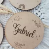 Carte de naissance personnalisée prénom de bébé | Produit | Laser Spark | Objets de décoration et accessoires en gravure laser | Décoration pour votre intérieur et tous vos événements, idées cadeaux, accessoires originaux