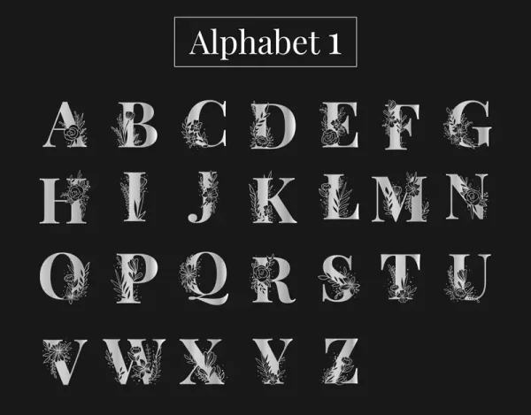 Gourde personnalisée alphabet botanique | Produit | Laser Spark | Objets de décoration et accessoires en gravure laser | Décoration pour votre intérieur et tous vos événements, idées cadeaux, accessoires originaux