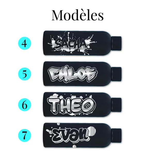 Gourde personnalisée graffiti | Produit | Laser Spark | Objets de décoration et accessoires en gravure laser | Décoration pour votre intérieur et tous vos événements, idées cadeaux, accessoires originaux