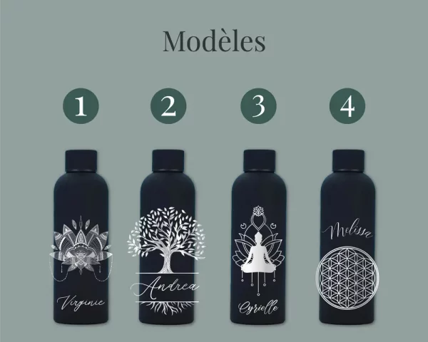 Gourde personnalisée zen | Produit | Laser Spark | Objets de décoration et accessoires en gravure laser | Décoration pour votre intérieur et tous vos événements, idées cadeaux, accessoires originaux