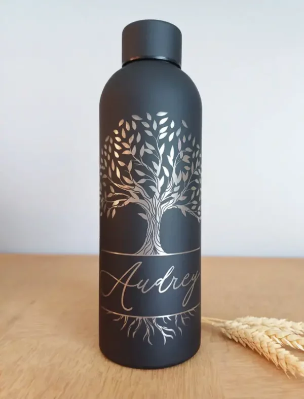 Gourde personnalisée zen | Produit | Laser Spark | Objets de décoration et accessoires en gravure laser | Décoration pour votre intérieur et tous vos événements, idées cadeaux, accessoires originaux