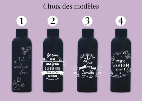 Gourde personnalisée cadeau de remerciement | Produit | Laser Spark | Objets de décoration et accessoires en gravure laser | Décoration pour votre intérieur et tous vos événements, idées cadeaux, accessoires originaux