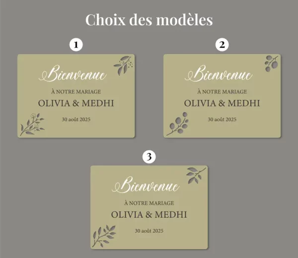 Panneau de bienvenue pour événements| Produit | Laser Spark | Objets de décoration et accessoires en gravure laser | Décoration pour votre intérieur et tous vos événements, idées cadeaux, accessoires originaux